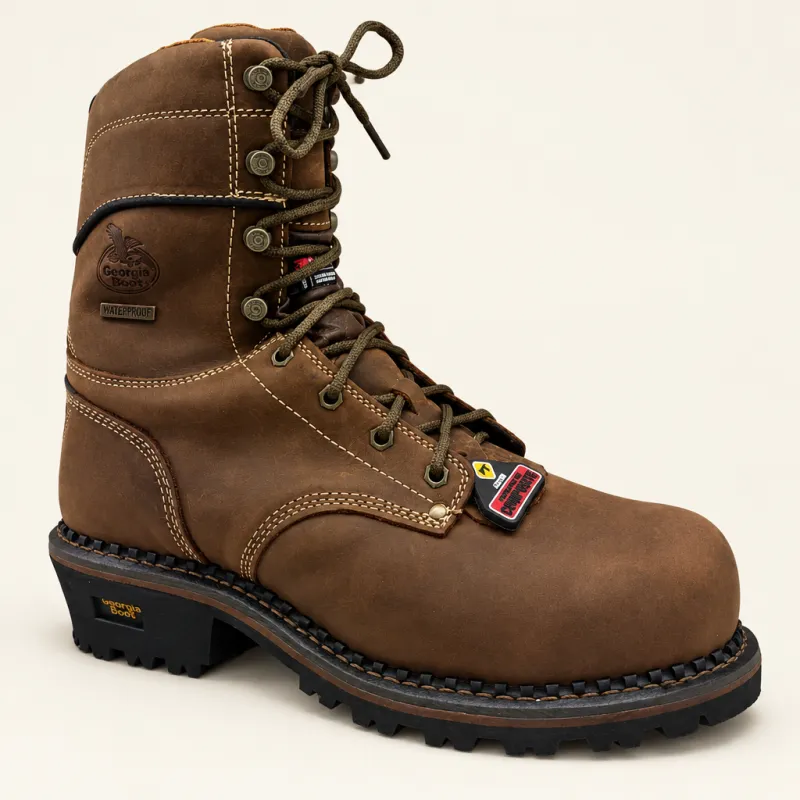 Leather work boot