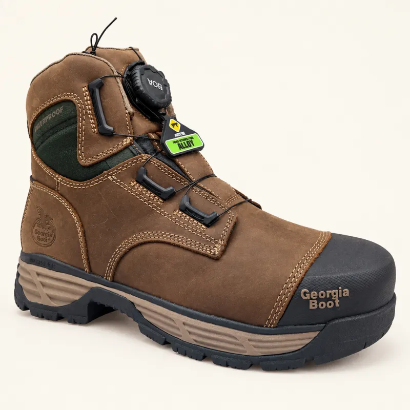Leather work boot