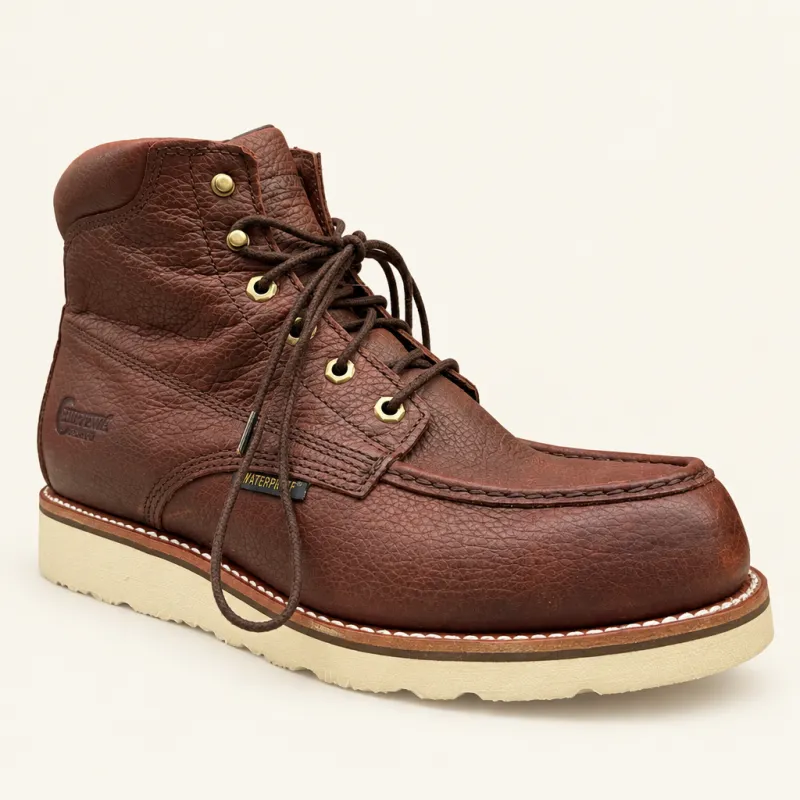 Leather work boot