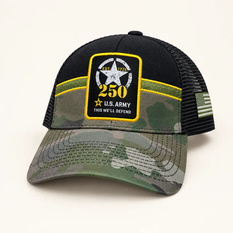 U.S. Army 250th anniversary camo cap
