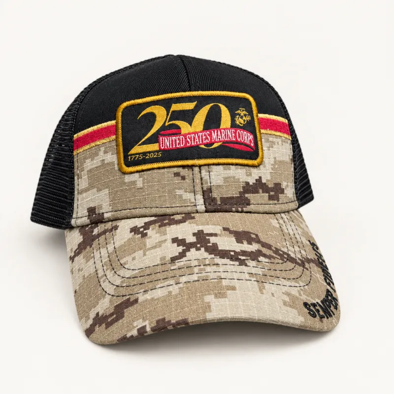 U.S. Marine Corps 250th anniversary desert camo cap