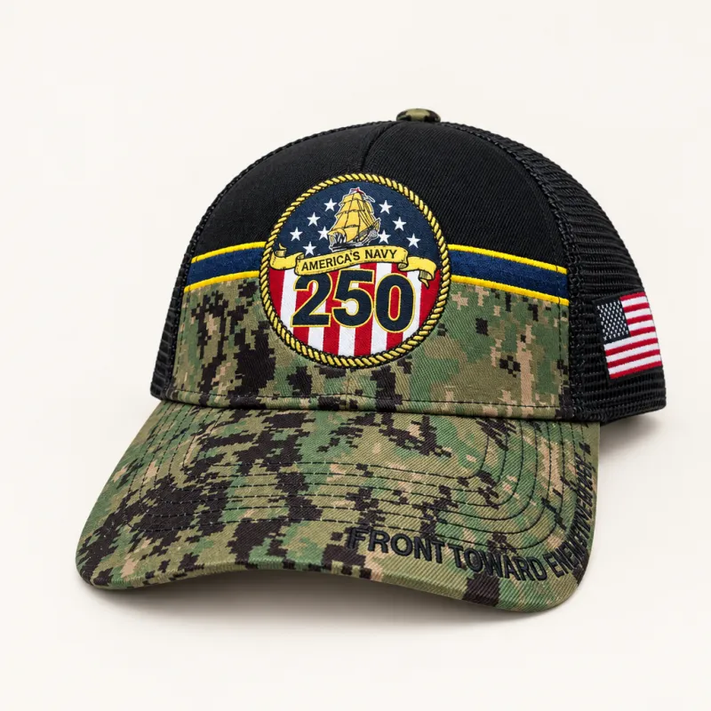 America's Navy 250th anniversary camo cap